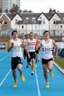 Guy Learmonth beats Jake Wightman to win the 800 metres at the Scottish Championships, Scotstoun  Stadium, Glasgow.